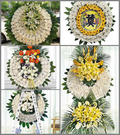 浙江省嘉兴平湖市广陈镇龙萌村花圈速递