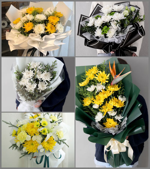 浙江省嘉兴平湖市广陈镇龙萌村白事花束代送